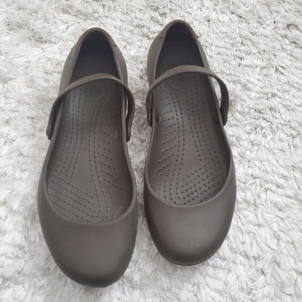 Crocs Women Alice Work Ballerina Flat Shoes W9